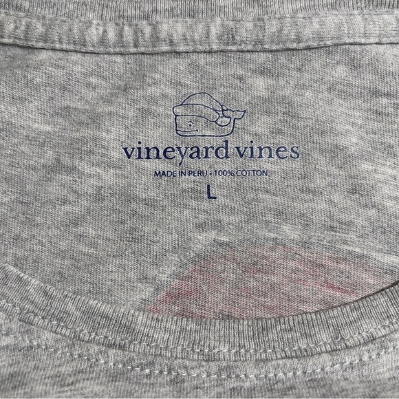 VINEYARD Vines Women’s Long Sleeve Santa Whale Pocket T-shirt in Grey Size L - Picture 7 of 12